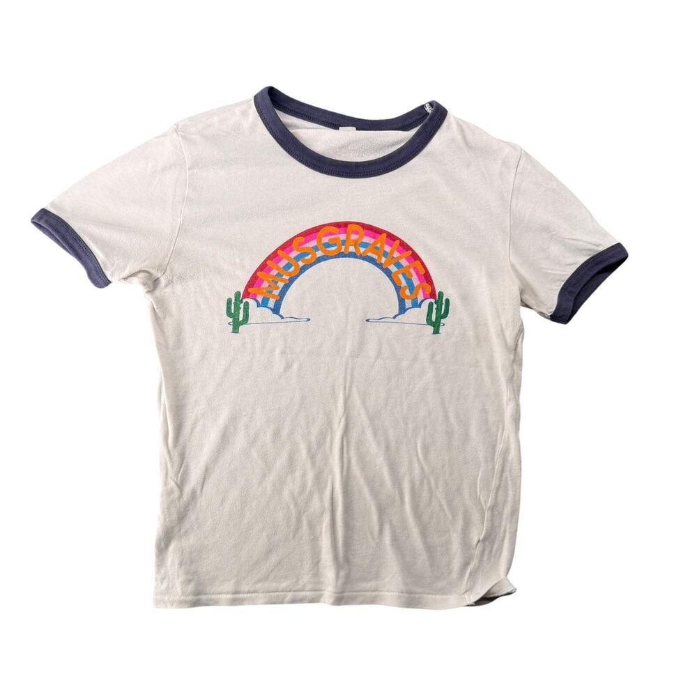 Kasey Musgraves Golden Hour Rainbow Ringer Tee Shirt Women's Small